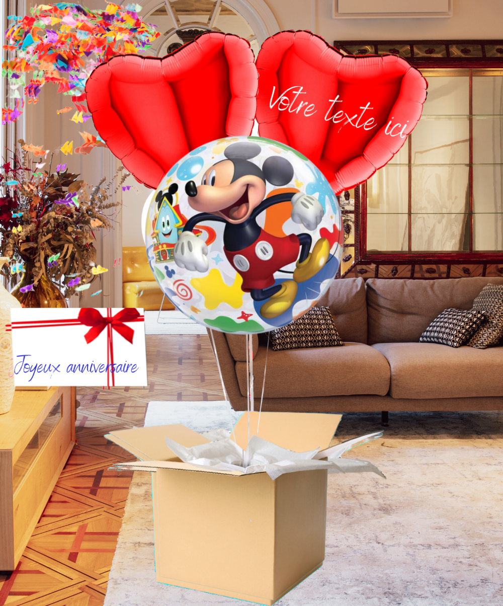 Bouquet de Ballons Mickey à Personnaliser