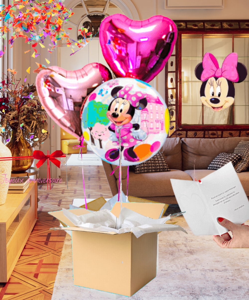 Bouquet de Ballons Minnie à Personnaliser