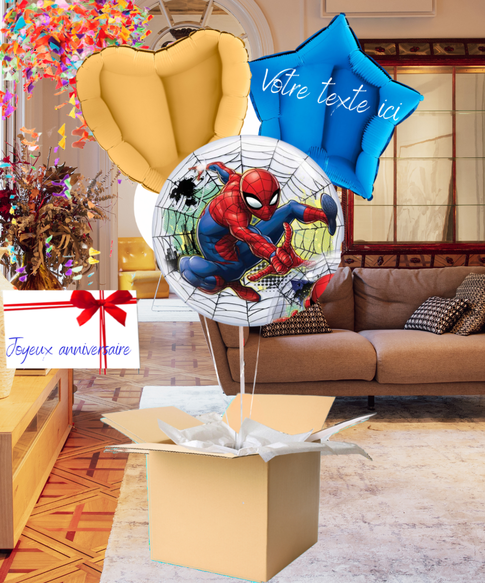 Bouquet de Ballons Spiderman à Personnaliser