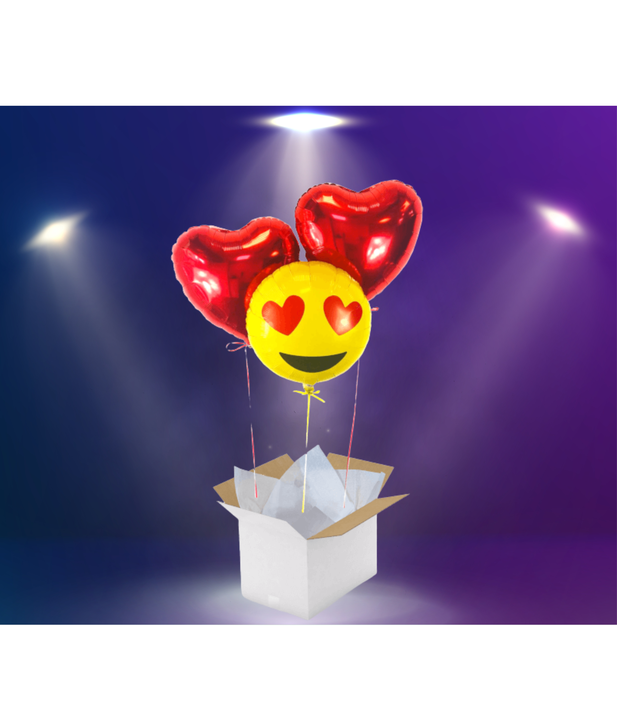 Bouquet de Ballons Emojis Coeur
