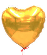Ballon Coeur Or
