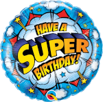 Ballon happy birthday Super Hero